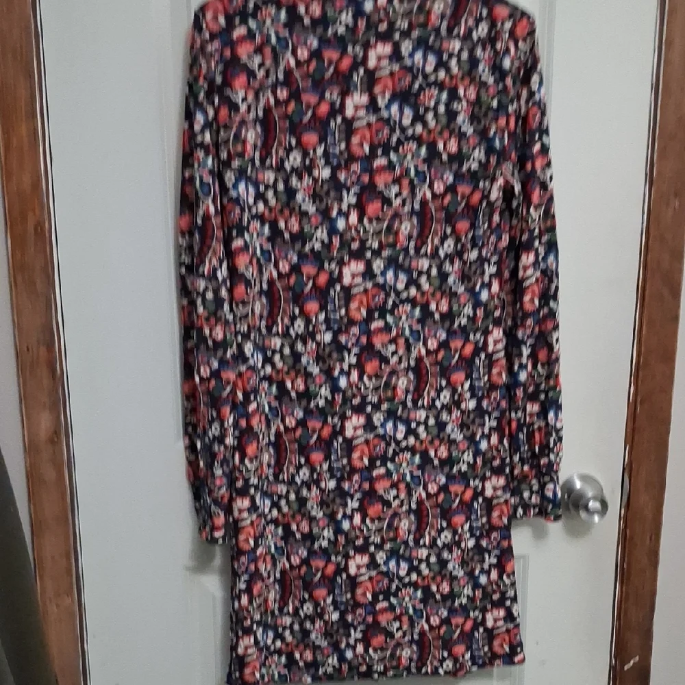 Tory Burch Navy Floral Top
